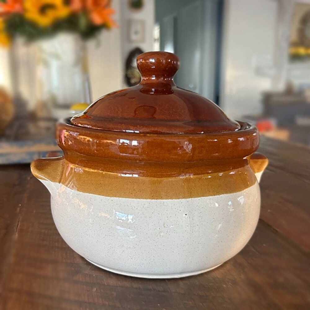 Vintage Stoneware Crock/Bean Pot